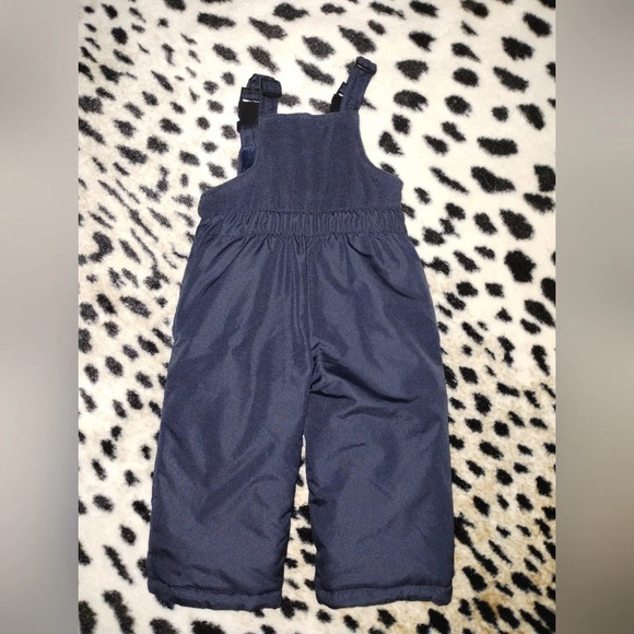 OshKosh‎ B'Gosh Snow Bib in Navy Blue size 18 Mo Cozy Snow Warm - Picture 3 of 3